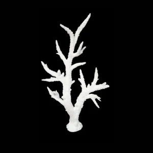 Weco Products South Pacific Coral Staghorn Tall Ornament White, Medium