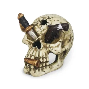 Weco Products Wecorama Catacombs Pirate Skull Aquarium Ornament Multi-Color