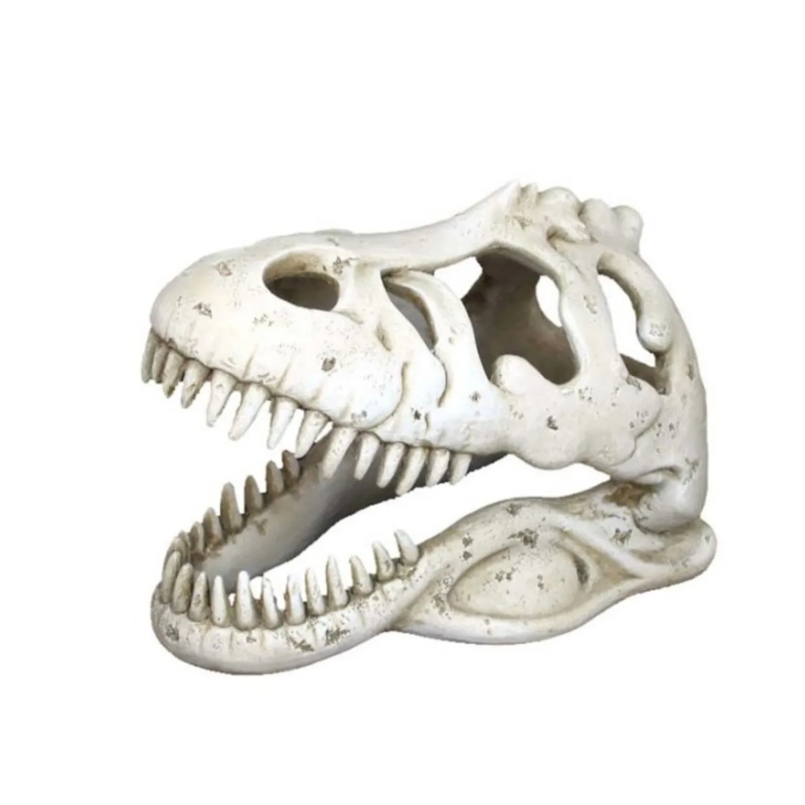 Weco Products Wecorama Catacombs T-REX Skull Aquarium Ornament White
