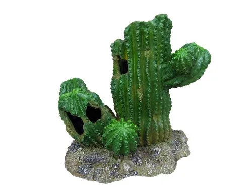 Weco Wecorama Badlands Hollow Saguaro Cactus Terrarium Ornament Brown, Green 7.6 in - Image 2