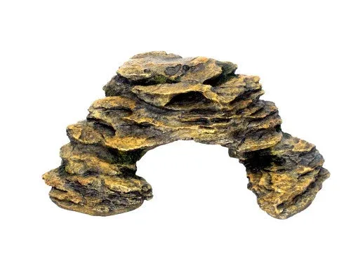 Weco Wecorama Galapagos Silver Shale Corner Ramp Terrarium Ornament Brown 10.4 in - Image 2