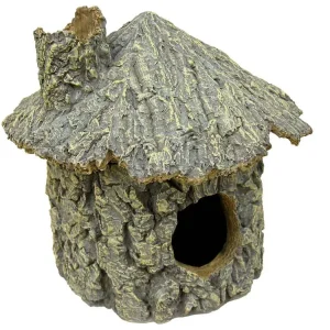 Weco Wecorama Sleepy Hollows Green Pine Hut Terrarium Ornament Green