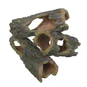 Weco Wecorama Sleepy Hollows Mossy Log Pile Terrarium Ornament Brown, Green