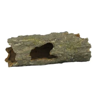 Weco Wecorama Sleepy Hollows Mossy Log Terrarium Ornament with Hollow Brown/Green MD
