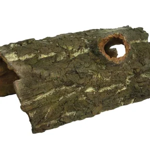 Weco Wecorama Sleepy Hollows Silver Pine Bark Lodge Terrarium Ornament Brown/Green XL