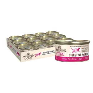 Wellness Cat Core Digestive Health Salmon Pate 3 oz. 12 ct