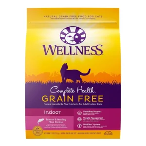 Wellness Complete Health Grain-Free Indoor Dry Cat Food - Salmon & Herring, 11.5 lb