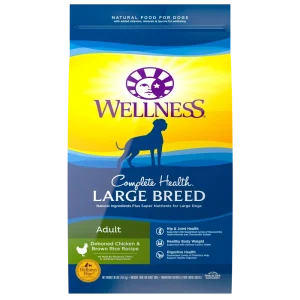 Wellness Complete Health Natural Large Breed Adult Chicken and Brown Rice Recipe Dry Dog Food