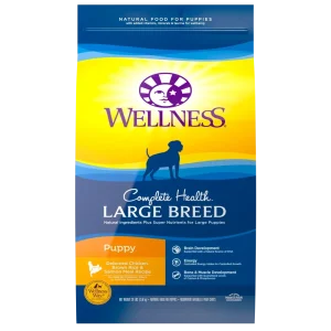Wellness Complete Health Natural Large Breed Puppy Chicken, Brown Rice and Salmon Recipe Dry Dog Food