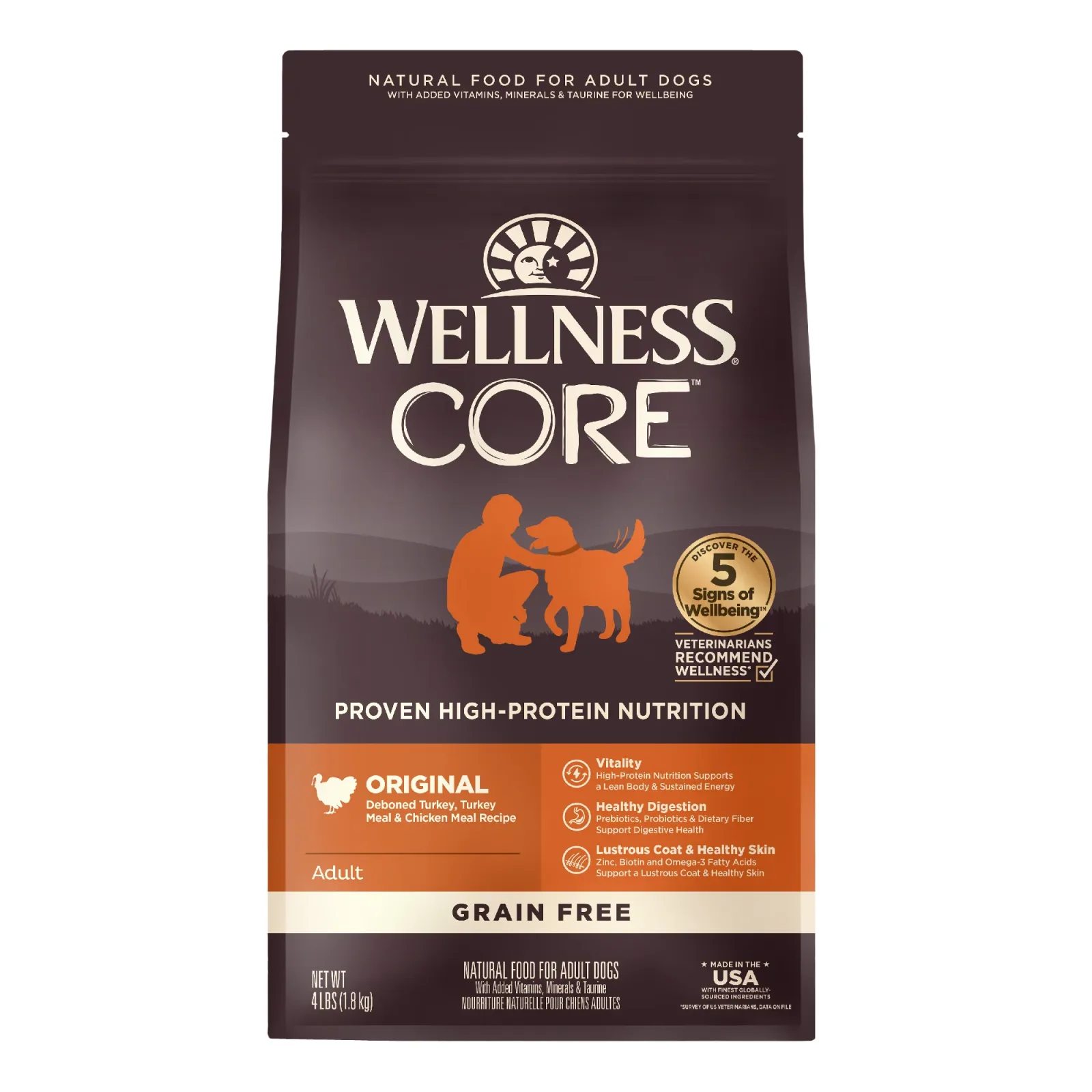 Wellness CORE Natural Grain Free Original Turkey & Chicken Recipe Dry Dog Food
