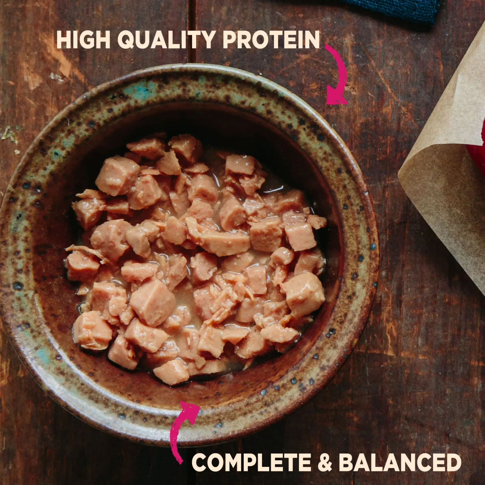 Wellness CORE Natural Grain Free Small Breed Mini Meals Wet Dog Food, Chunky Chicken & Tuna Dinner in Gravy, 3-Ounce Pouch - Image 2