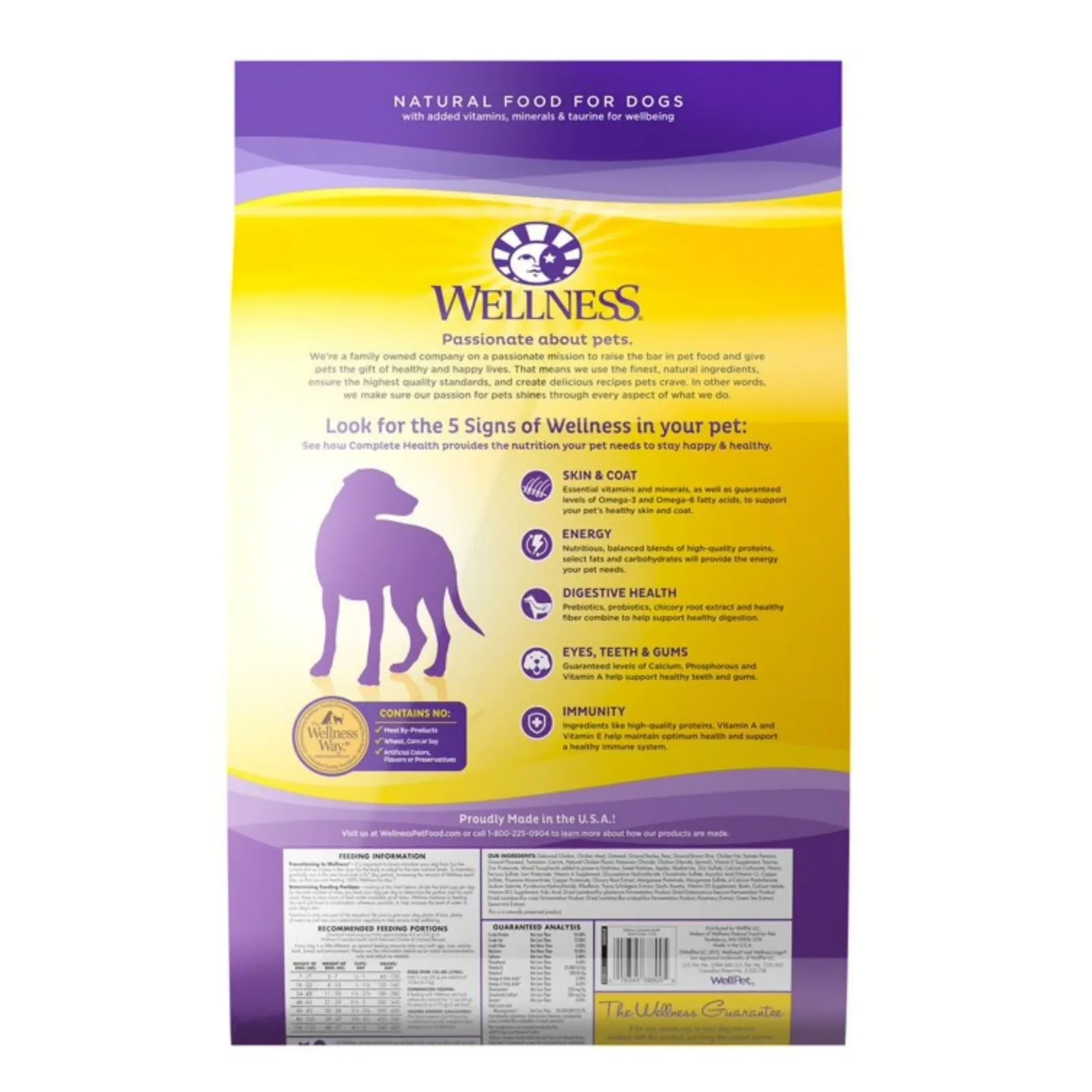 Wellness Dog Chicken Oatmeal 5 lb Adult Complete Health - Image 2