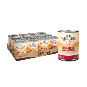 Wellness Natural Grain Free 95% Beef Recipe Adult Wet Canned Dog Food