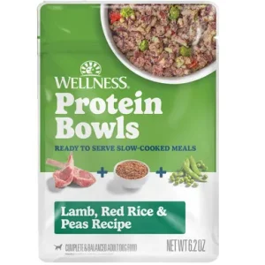 Wellness Protein Bowls Lamb, Red Rice & Peas Recipe Adult Whole Meat Wet Dog Food