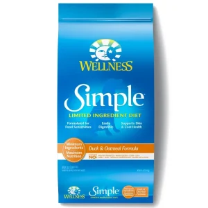 Wellness Simple Natural Limited Ingredient Diet Duck and Oatmeal Recipe Dry Dog Food