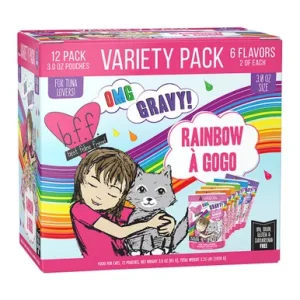 Weruva B.F.F. OMG! Rainbow A Gogo Variety Pack Wet Cat Food