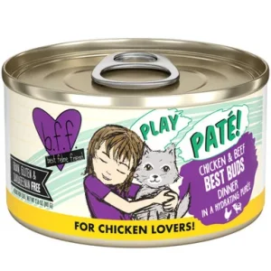 Weruva BFF Play Paté! Chicken & Beef Best Buds Dinner in a Hydrating Purée Canned Cat Food