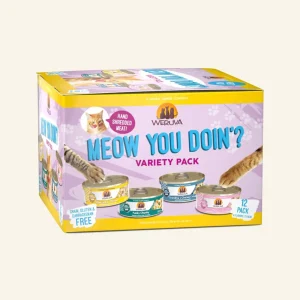 Weruva Cat Meow You Doin Variety Pack, 5.5 oz each, Case of 12