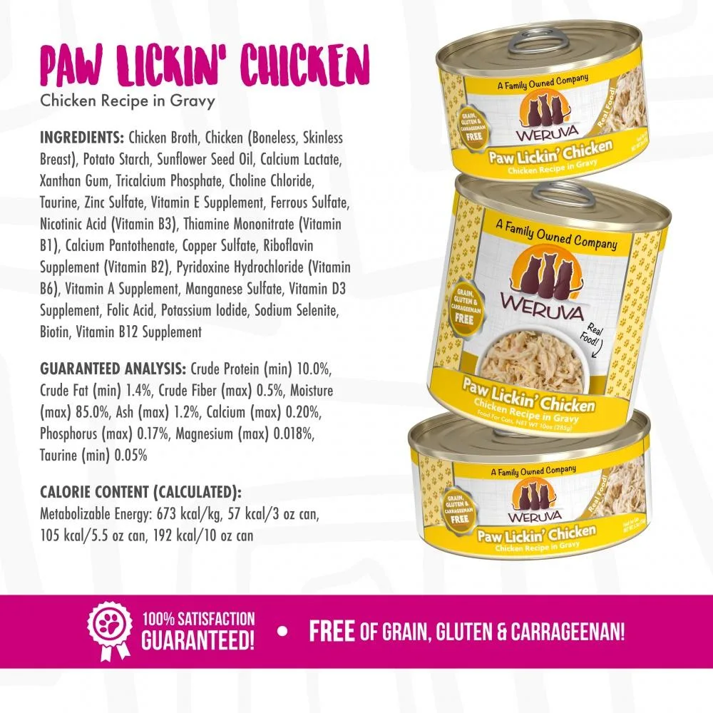 Weruva Grain Free Paw Lickin' Chicken Canned Cat Food - Image 2