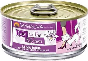 Weruva Mackerel & Shrimp Recipe Au Jus Cans La Isla Bonita Cat 24/6.0oz. {L-x} 784091