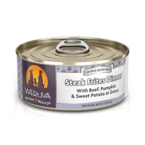 Weruva Steak Frites with Beef, Pumpkin and Sweet Potatoes in Gravy Canned Dog Food