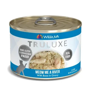 Weruva TruLuxe Meow Me a River Wet Cat Food - Basa in Gravy, 6 oz each, Case of 24