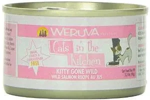 Weruva Wild Salmon Recipe Au Jus Cans Kitty Gone Wild Cat 24/3.2oz. {L-x} 784083 - Image 2