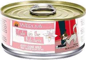Weruva Wild Salmon Recipe Au Jus Cans Kitty Gone Wild Cat 24/6.0oz. {L-x} 784093 - Image 2