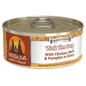 Weruva Wok the Dog with Chicken, Beef and Pumpkin in Gravy Canned Dog Food