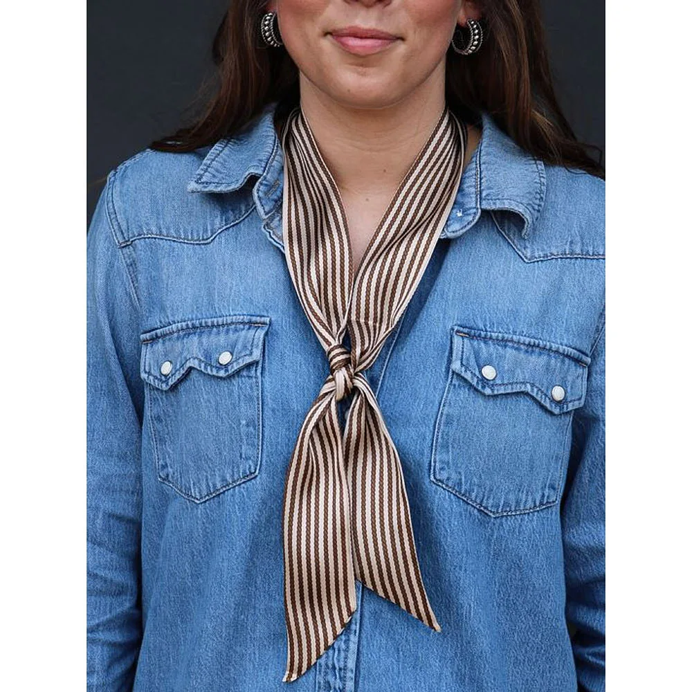 West And Company Tan Molly Striped Twilly - Image 2