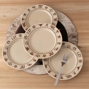 West Creation Branded 4 Piece Salad Place Set