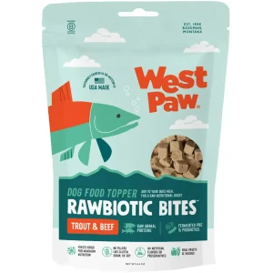 West Paw Trout & Beef Rawbiotic Bites Topper