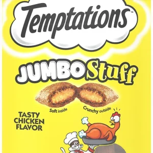 Whiska Temptations Jumbo Stuff Tasty Chicken Flavor Cat Treats 12/2.47oz {L-1}798705
