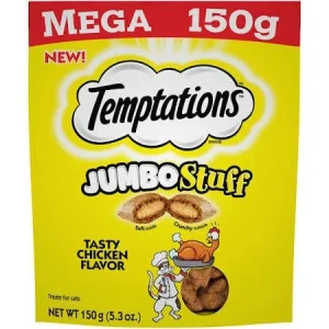 Whiskas Temptations Jumbo Stuffed Chicken 10/5.29Z {L-1}798662
