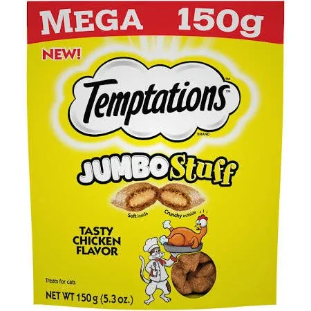 Whiskas Temptations Jumbo Stuffed Chicken 10/5.29Z {L-1}798662 - Image 2