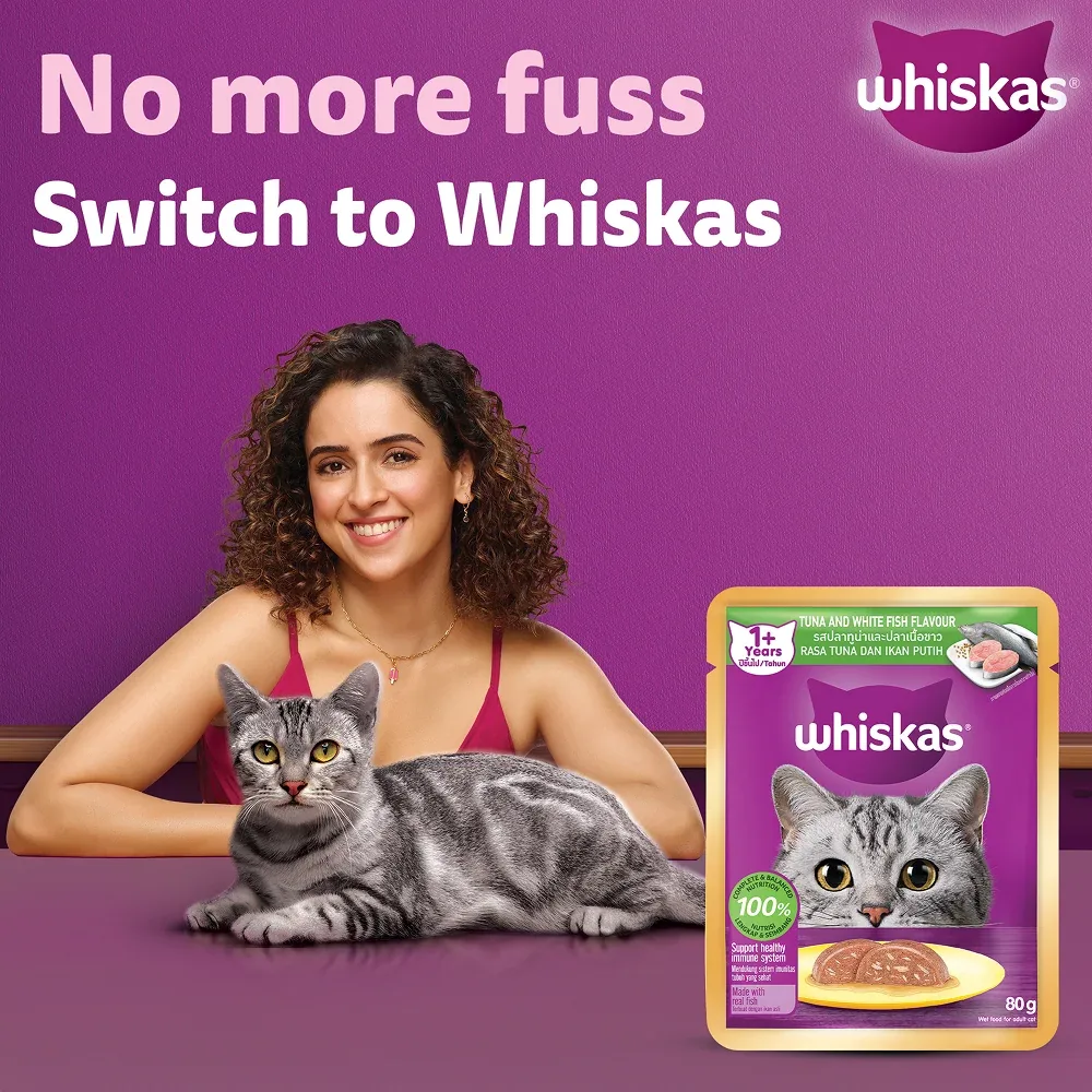 Whiskas Tuna & White Fish Adult (1+ Years) Cat Wet Food - Image 2