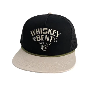 Whiskey Bent Hat Co Black & Cream Badlands Cap