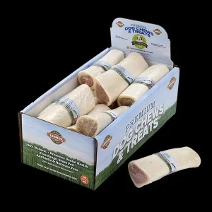 White Beef Bone Medium 3-4" Peanut Butter Filled 25 count