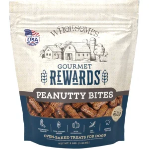 WHOLESOME DOG PEANUTTY BITES 3LB {L-1} 348458