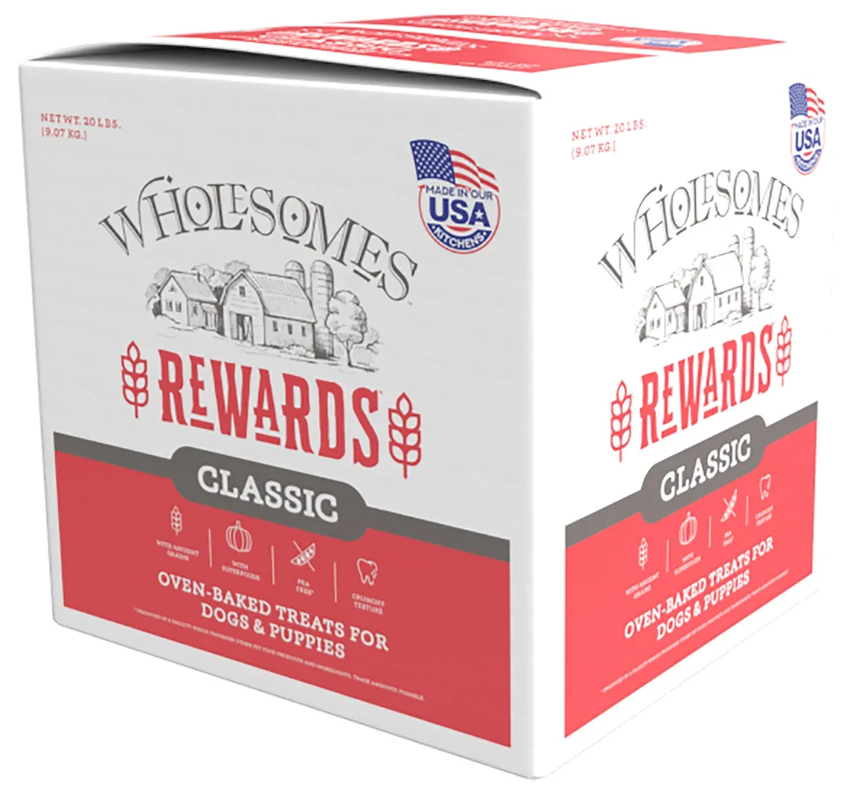 Wholesomes Classic Rewards Dog Treats Original Jumbo, 20 lb