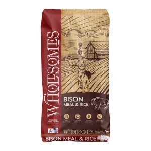 Wholesomes Dry Dog Food Bison Meal & Rice 35 lb
