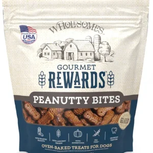 Wholesomes Gourmet Rewards Peanutty Bites Biscuit Dog Treats