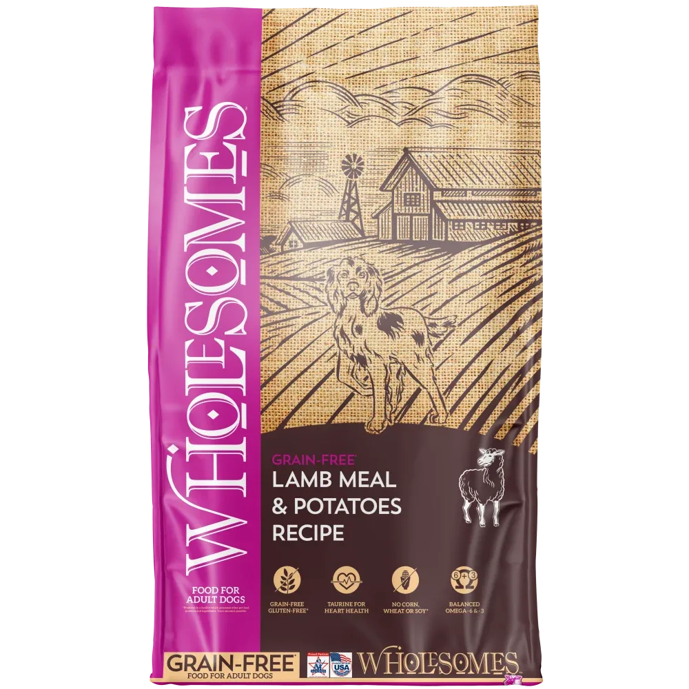 Wholesomes Lamb Meal & Potatoes Recipe For Adult Dogs