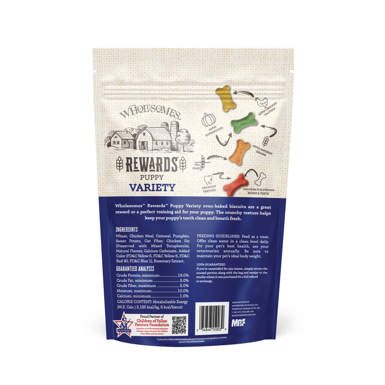 Wholesomes Rewards Puppy Variety Biscuit Dog Treats 2 lb - Image 2