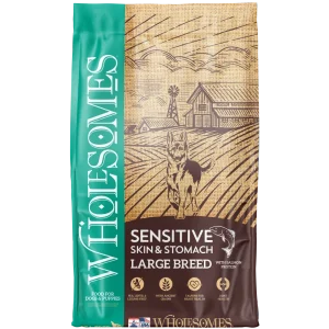 Wholesomes Sensitive Skin & Stomach Large Breed with Salmon Protein For Dogs & Puppies