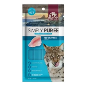 Wild Eats Cat Puree Cat Treats Red Snapper, 4-Count