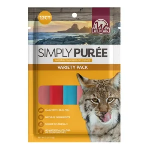 Wild Eats Cat Puree Cat Treats Tuan/Snapper/Salmon, 12-Count