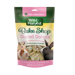 Wild Harvest Bake Shop Glazed Donuts Small Animal Treat Vanilla 2.2 oz