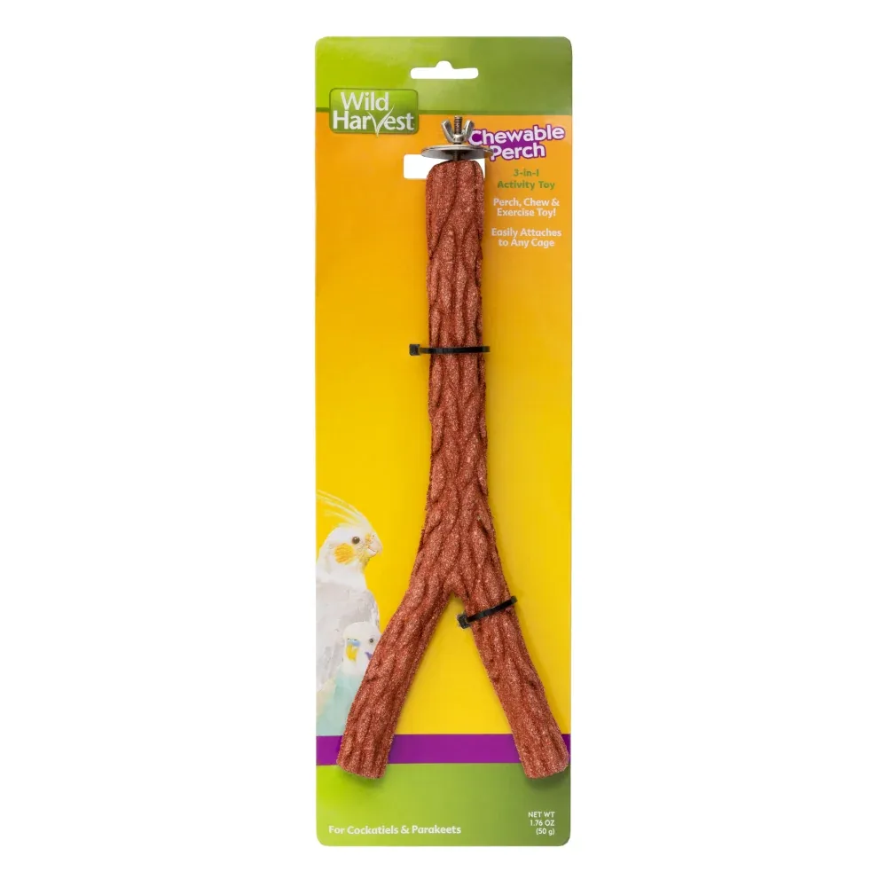 Wild Harvest Chewable Perch for Cockatiels & Parakeets