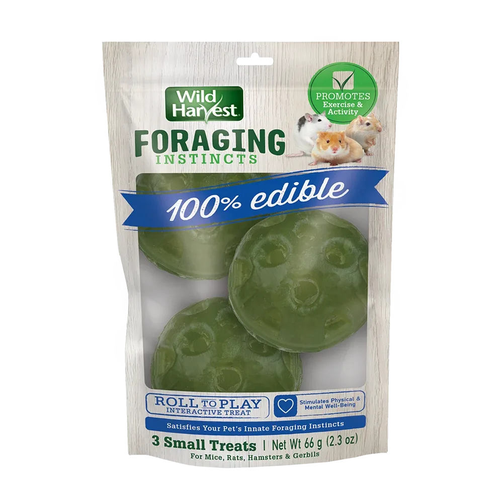 Wild Harvest Foraging Instincts Roll to Play Small Animal Treat Small, 3 pk